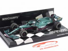 S. Vettel Aston Martin AMR21 #5 5th Monaco GP Formel 1 2021 1:43 Minichamps
