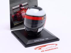Gerhard Berger #28 Ferrari 412T1/B fórmula 1 1994 casco 1:5 Spark Editions