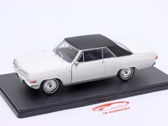 Opel Diplomat V8 Coupe ano de construção 1965 branco / preto 1:24 Hachette