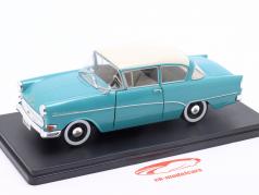 Opel Olympia Rekord P1 ano de construção 1957 turquesa 1:24 Hachette
