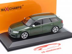 Audi RS 6 Avant (C6) year 2008 dark green metallic 1:43 Minichamps