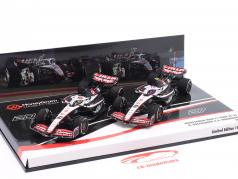 2-Car Set Hülkenberg #27 & Magnussen #20 Haas F1 Team Fórmula 1 2023 1:43 Minichamps