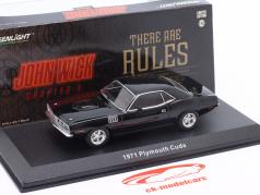 Plymouth Cuda 映画 John Wick 4 (2023) 黒 1:43 Greenlight