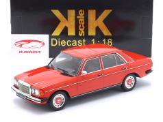 Mercedes-Benz 230E (W123) jaar 1975 rood 1:18 KK-Scale