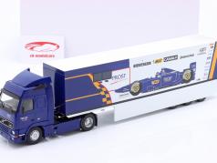Volvo FH12 Prost Grand Prix Fórmula 1 1997 equipo furgonetas azul / blanco 1:43 Ixo