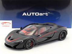 McLaren P1 Byggeår 2013 Mat sort / rød 1:12 AUTOart