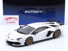 Lamborghini Aventador SVJ Anno di costruzione 2019 perla bianco 1:18 AUTOart
