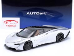 McLaren Speedtail Année de construction 2020 supernova argent 1:18 AUTOart
