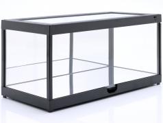 enkele vitrine zwart met LED verlichting En Spiegel voor schaal 1:18 Triple9