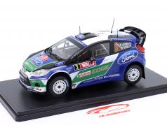 Ford Fiesta RS WRC #3 gagnant Rallye Pays de Galles GB 2012 Latvala, Anttila 1:24 Altaya