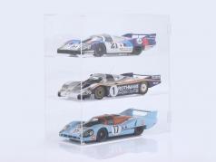 Hochwertige Acryl-Vitrine für 3 Modellautos im Maßstab 1:12 Jewel Cases