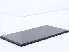 Hoge kwaliteit Acryl vitrine Stuttgart met Basisplaat van koolstofvezel 1:18 Atlantic