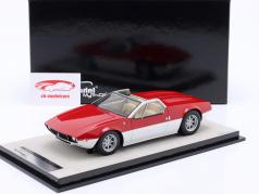 De Tomaso Mangusta Spyder Año de construcción 1966 rojo metálico / blanco 1:18 Tecnomodel