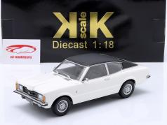 Ford Taunus GT Coupe met Vinyl dak Bouwjaar 1971 wit / mat zwart 1:18 KK-Scale