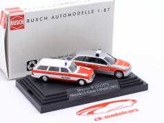 2 Car Set Akut læge Mercedes Benz W 123 & Mercedes E-Klasse T-Modell 1:87 Busch
