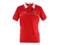 Bianchi / Chilton Marussia Team Polo-Shirt Formel 1 2013 rot / weiß Größe M