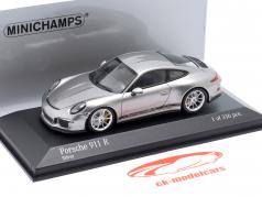 Porsche 911 (991) R anno di costruzione 2016 argento 1:43 Minichamps