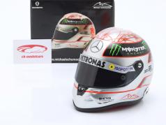 M. Schumacher Mercedes GP W03 formula 1 Spa 300 ° GP 2012 platino casco 1:2 Schuberth