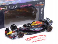 M. Verstappen Red Bull RB19 #1 winnaar Miami GP formule 1 Wereldkampioen 2023 1:43 Bburago