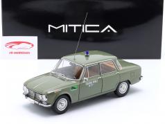 Alfa Romeo Giulia 1.6 Ti politi Milano Byggeår 1963 olivengrøn 1:18 Mitica