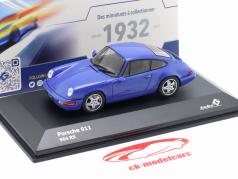 Porsche 911 (964) Carrera RS Byggeår 1992 maritim blå 1:43 Solido