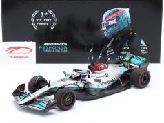 G. Russell Mercedes-AMG F1 W13 #63 1st F1 Win Brasilien GP Formel 1 2022 1:18 Minichamps