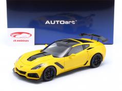 Chevrolet Corvette C7 ZR1 Bouwjaar 2019 racing geel 1:18 AUTOart