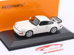 Porsche 911 (964) Turbo Byggeår 1990 hvid 1:43 Minichamps