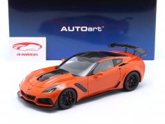 Chevrolet Corvette C7 ZR1 Baujahr 2019 sebring orange 1:18 AUTOart