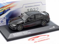 Alfa Romeo Giulia Quadrifoglio Byggeår 2019 sort 1:43 Solido