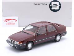 Saab 9000 CD Turbo Año de construcción 1990 rojo oscuro 1:18 Triple9