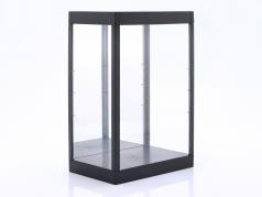 Vetrina singola con Illuminazione a LED E Specchio per caratteri scala 1:6 nero Triple9