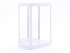 Enkele vitrine met LED verlichting En Spiegel voor karakters schaal 1:6 wit Triple9