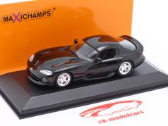 Dodge Viper 建設年 1990 黒 1:43 Minichamps