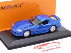 Dodge Viper Год постройки 1990 синий металлический 1:43 Minichamps