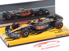 Oscar Piastri McLaren MCL36 #28 Abu Dhabi Test fórmula 1 2022 1:43 Minichamps
