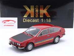 Alfa Romeo Alfetta GTV Turbodelta Byggeår 1979 rød / indretning 1:18 KK-Scale
