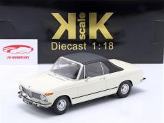 BMW 1600-2 敞篷车 建设年份 1968 白色的 1:18 KK-Scale