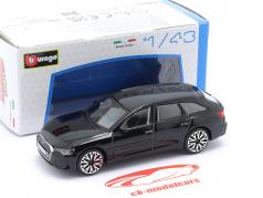 Audi A6 Avant 黑色的 1:43 Bburago