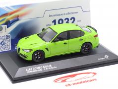 Alfa Romeo Giulia Quadrifoglio year 2019 acid green 1:43 Solido