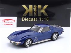 Chevrolet Corvette C3 Byggeår 1972 blå metallisk 1:18 KK-Scale