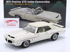 Pontiac GTO Judge コンバーチブル 建設年 1971 白 1:18 GMP