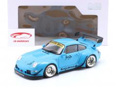 Porsche 911 (993) RWB Rauh-Welt Body-Kit Shingen 2018 Miami синий 1:18 Solido