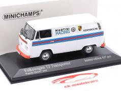 Volkswagen VW T2 Consegna Furgone Porsche Renndienst Martini progetto 1:43 Minichamps