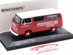 Volkswagen VW T2 bus Porsche Renndienst 1972 red 1:43 Minichamps