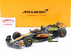 Lando Norris McLaren MCL60 #4 第六名 澳大利亚 GP 公式 1 2023 1:18 Minichamps