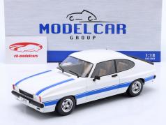 Ford Capri MK2 X-Pack Byggeår 1975 hvid / blå 1:18 ModelCar Group