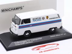 Volkswagen VW T2 Consegna Furgone Porsche Renndienst Martini progetto 1:43 Minichamps