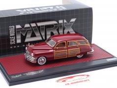 Packard Eight Station Sedan 建设年份 1948 酒红色 1:43 Matrix