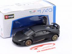 Lamborghini Huracan Performante year 2017 dull black 1:43 Bburago